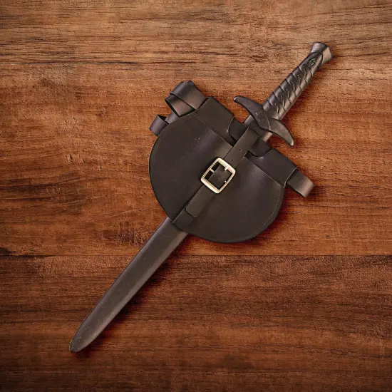 Dark Royalty Medieval King Sword w/ Belt & Pouch Plastic Costume Weapon Set {4}