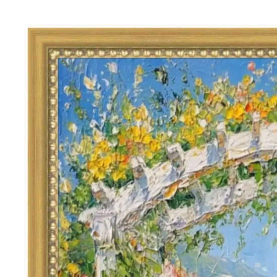 Narrow Bead Antique Gold Picture Frame 32x24 frame {2}