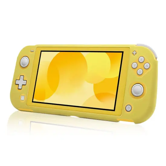 Protective Silicone Case for Switch Lite, Insten Soft Skin Rubber Gel Full Body Grip Cover [Shockproof Anti-Scratch Non-Slip] Compatible with Nintendo Switch Lite 2019 Console, Yellow {1}