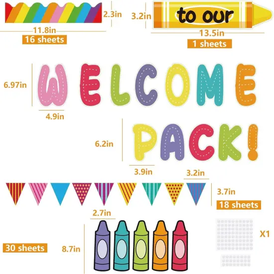 81 Pcs Back to School Bulletin Board Decorations {2}