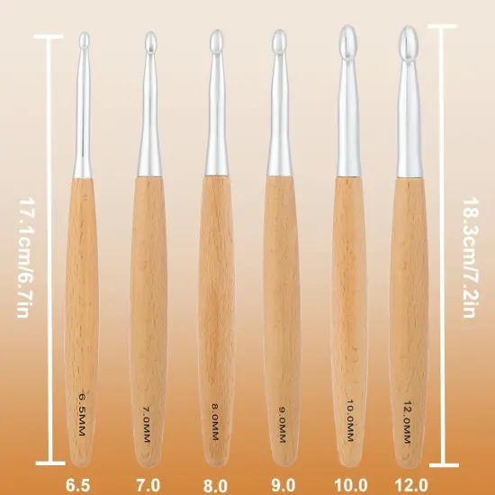 Yarniss Large Crochet Hooks Set {5}