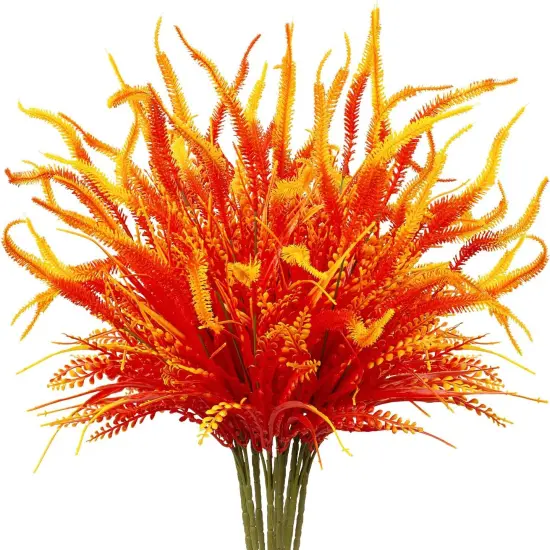 10 Bundles Artificial Pansy and Eucalyptus Flowers {1}