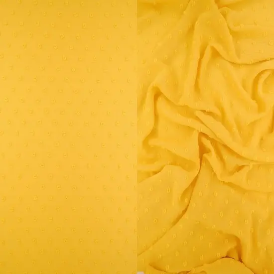 Waffle Swiss Dot Sheer Chiffon Fabric 1 Yard Woven Drapery Material, 59/60" Width OLIVE {6}