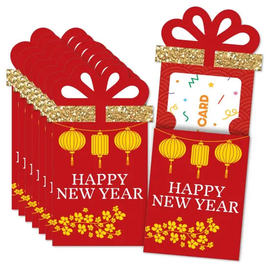 Big Dot of Happiness Lunar New Year - Money and Gift Card Sleeves - Nifty Gifty Card Holders - Set of 8 {1}