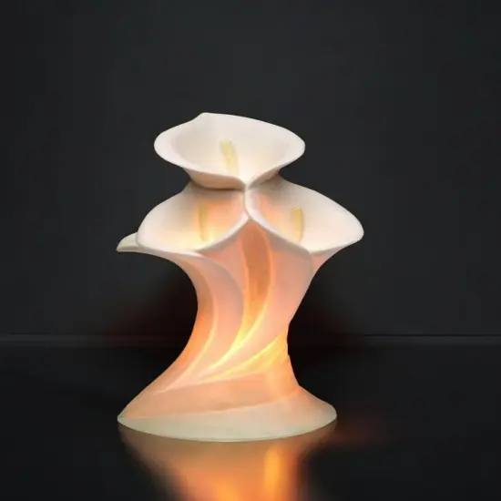 Ceramic Lily Flower Nightlight, Home Decor, Wedding Decor, Gift for Her, Gift for Mom {2}