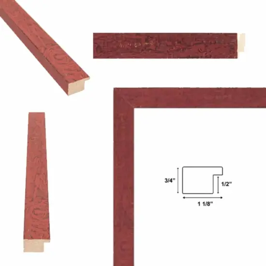 Slim Red Chabi Chic Farmhouse Barnwood Rustic Picture Frame 12x12 frame {2}