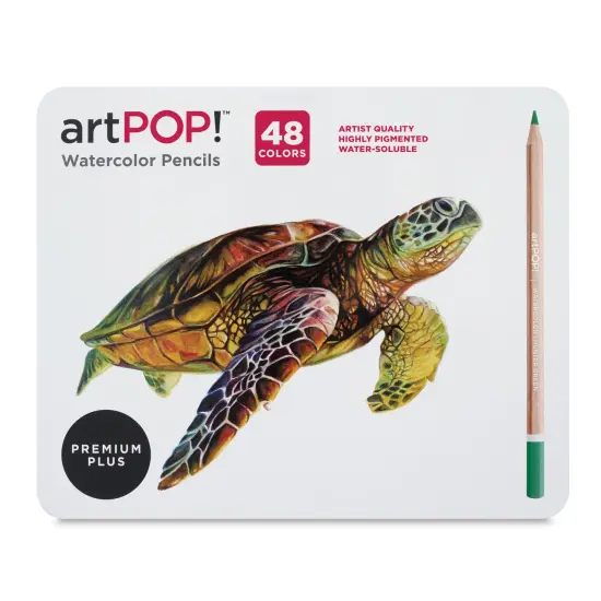 artPOP! Premium Plus Watercolor Pencils, 48 Vibrant Colors, Professional Artist Quality, Water Soluble Colors for Drawing, Blending, Painting, and Mixed Media {3}
