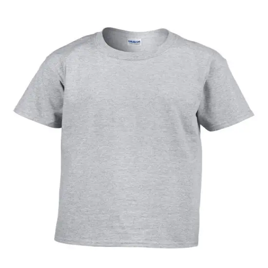 Gildan&reg; Youth Ultra Cotton Crew neck Short Sleeve T-Shirt SPORT GREY {1}