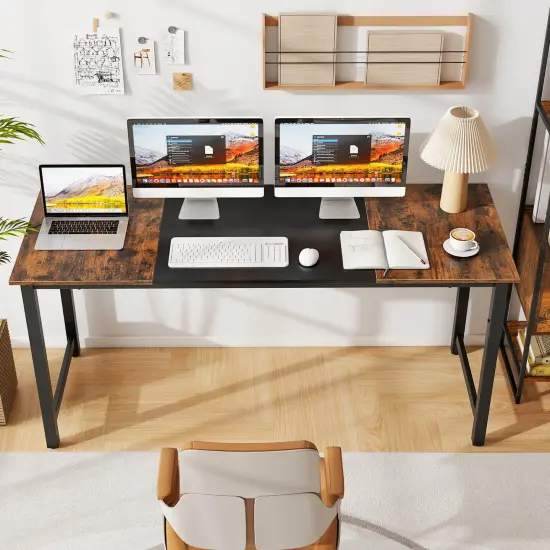 Costway 63" Large Computer Desk Writing Workstation Conference Table Home Office {2}