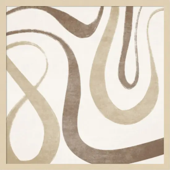 Nehir Kivrimli Set1 by Emel Tunaboylu Wood Framed Wall Art Print {7}