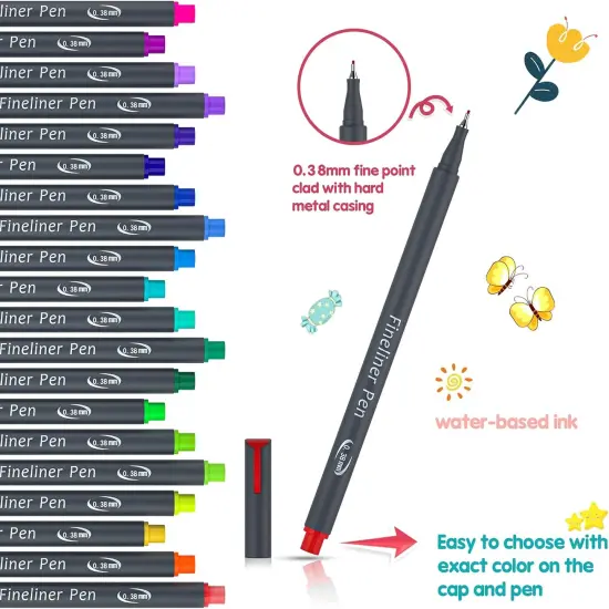72 Colors Journal Planner Colored Pens, Fineliner Pens for Journaling, Writing Coloring Drawing, Note Taking, Calendar, Planner, Art Office School Gift Supplies {3}