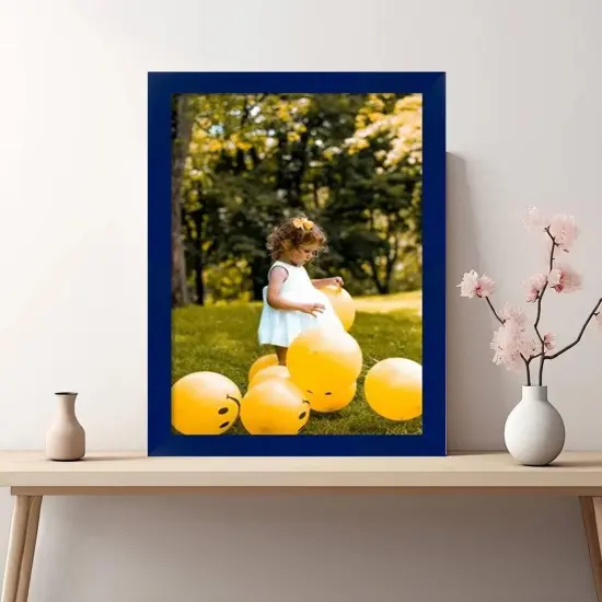 30x40 Blue Picture Frame Gallery Wall Hanging {4}