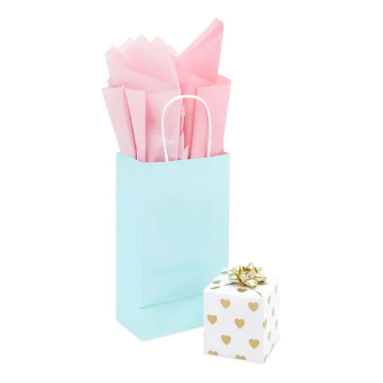 Wrapping Tissue Paper Bulk for Gift Bags, 3 Decorative Colors - Pink, White, Gold (60 Sheets) {5}