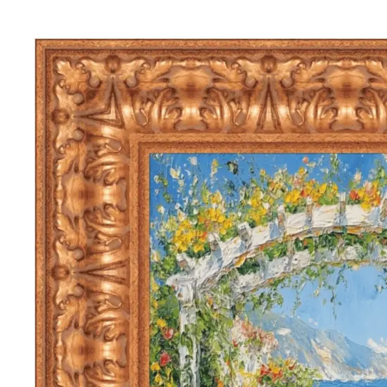 Ornate Wide Antique Gold Picture Frame 40x60 frame {4}
