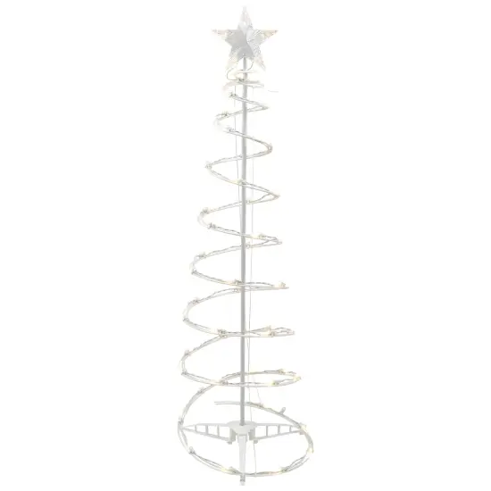 Northlight LED Lighted Spiral Outdoor Christmas Tree - 4' - Warm White Lights {3}