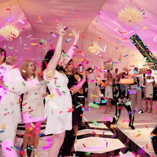 6 Pack Colorful Confetti Poppers, 12 Inch Biodegradable Confetti Cannon Party Poppers Shooters for Birthday, Wedding, Graduation, Anniversary, Parties {5}