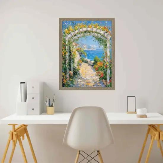 Slim Silver Stars Picture Frame 12x36 frame {4}