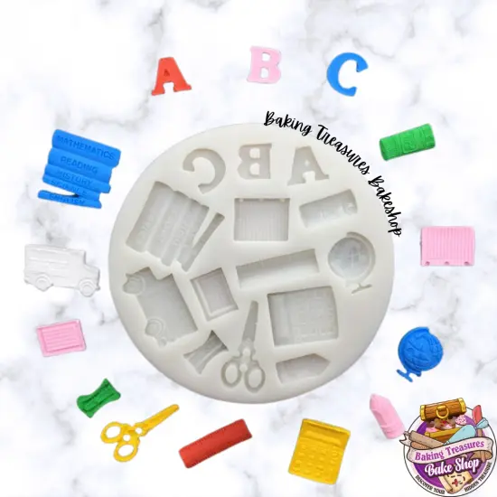 School Theme Silicone Mold {2}