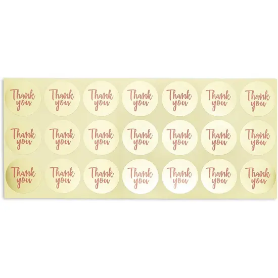 Pink Gift Bag, Party Favor Bags with Gold Stickers (5.15 x 8.6 in, 36 Pack) {7}