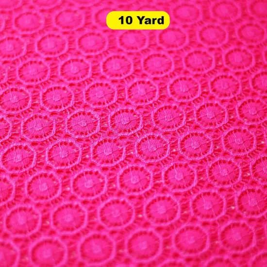 Victorian Stretch Lace Fuchsia {1}