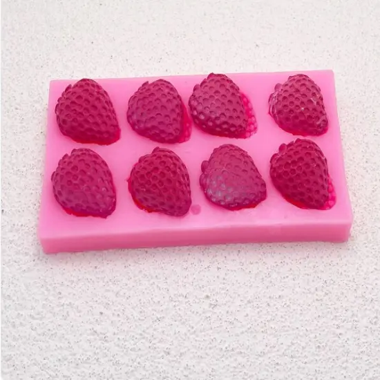 8-Cavity Strawberry Silicone Mold 1 Pieces {3}