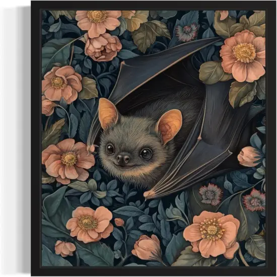 Bat Art Print Poster {1}