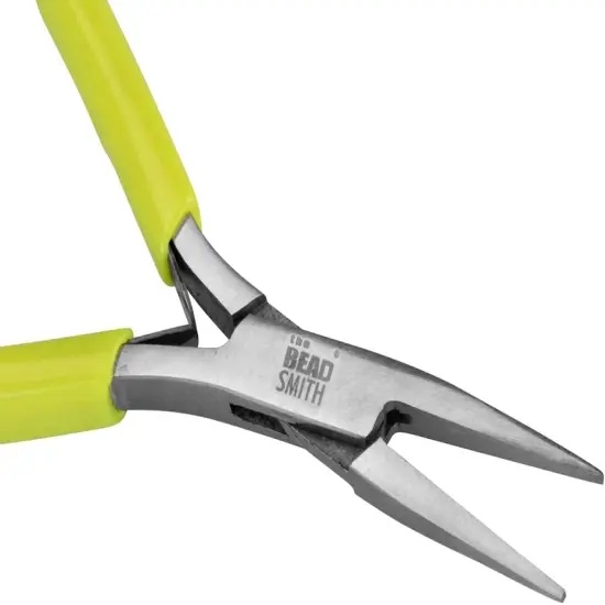 The Beadsmith Micro Mini Flat Nose Pliers with Springs - 5" Length {4}