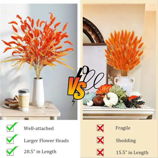 8Pcs Fake Fall Flowers Stems {2}