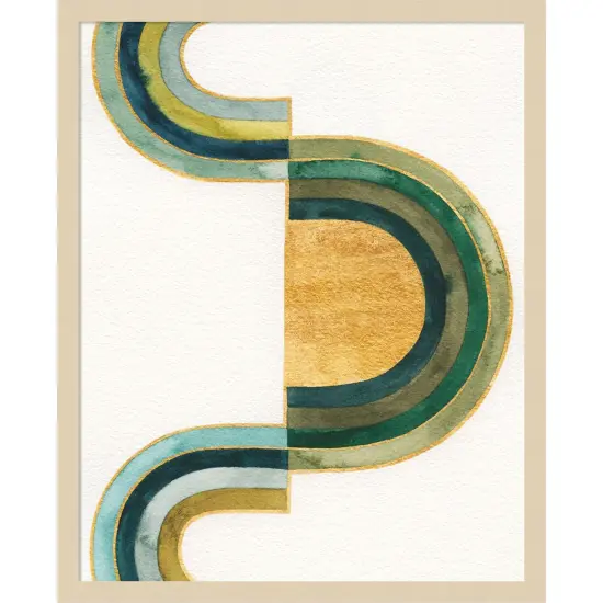 Analogous Arches III by Grace Popp Wood Framed Wall Art Print {1}