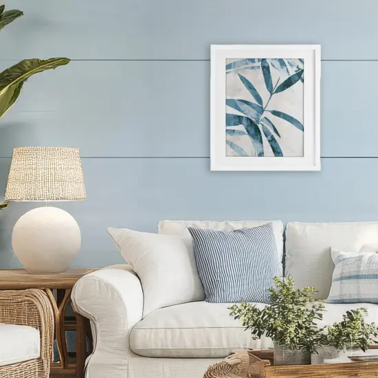 Stupell Industries Blue Twilight Palms Framed Print Under Glass, design by Aoibhne Hogan {2}