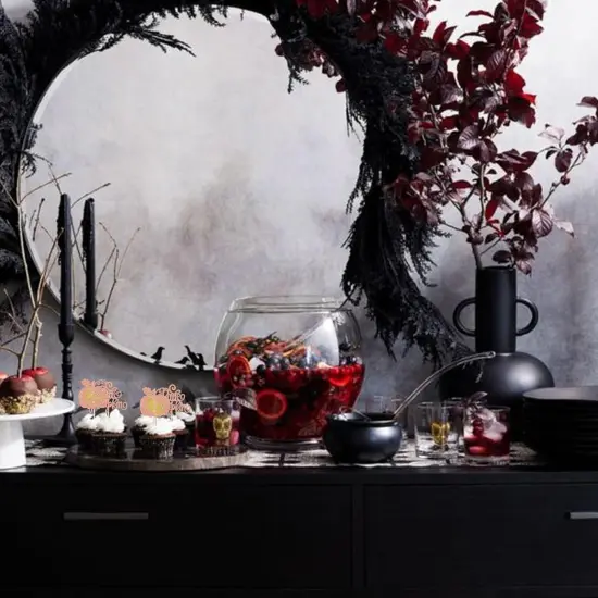 24 Pack Little Pumpkin Cupcake Toppers Glitter Pumpkin Cupcake Picks Thanksgiving {4}