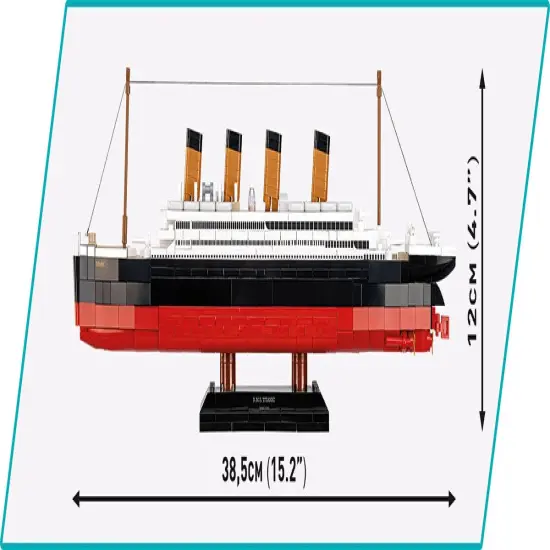 COBI Historical Collection R.M.S. TITANIC 1:700 Scale Building Set, 593 Pieces {4}
