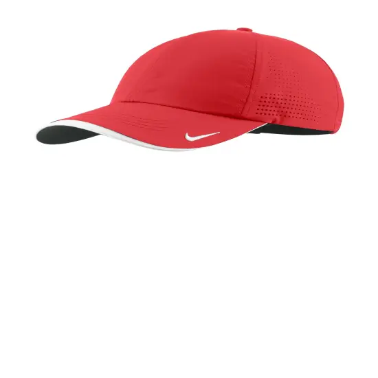 Nike&reg; Dri FIT Perforated Performance Cap Black/ White {8}