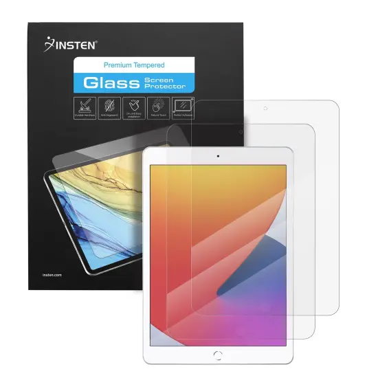 2 Pack Screen Protector for iPad 9th 8th 7th Generation (10.2 inch iPad) (2021/ 2020/ 2019 Models), Tempered Glass HD Clear {1}