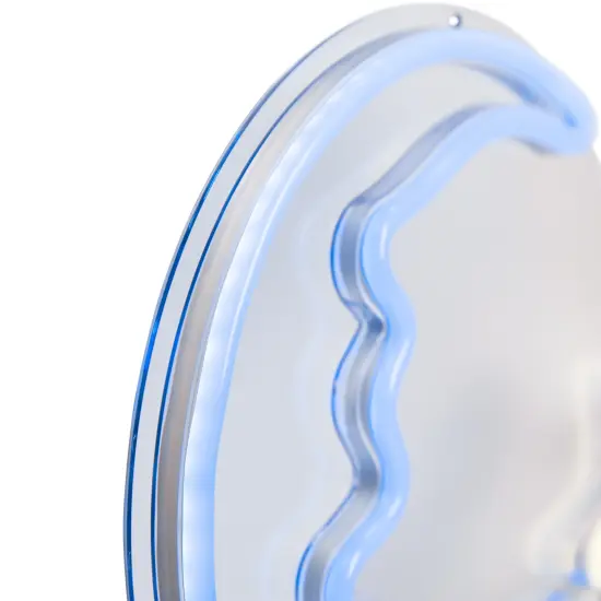 Northlight LED Moon and Star Neon Lighted Wall Art - 15" Blue {7}