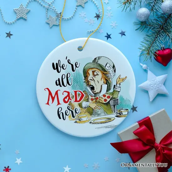The Mad Hatter Tea Party Ornament, Vintage 1860s Christmas Decor {5}