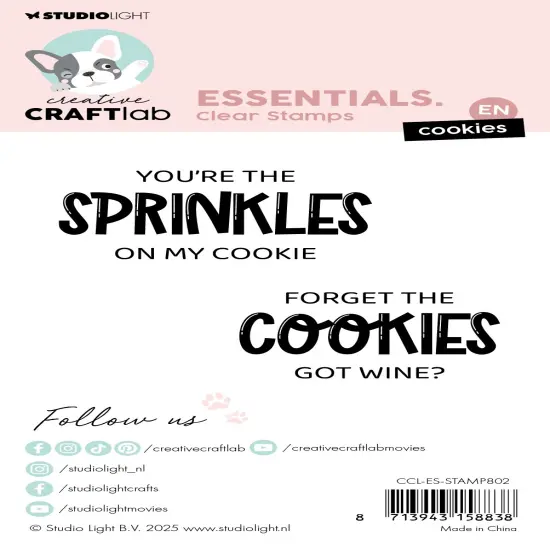 CCL Clear Stamp Essentials -Nr. 802 Cookies {3}