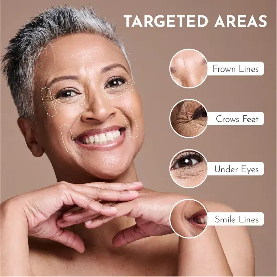 Truly Clear: Wrinkle Fighting Silicone Patches - 3pc Face Set, 20x Reusable, Forehead-Eye-Mouth Smoothing, Overnight Expression & Fine Line Reduction {7}