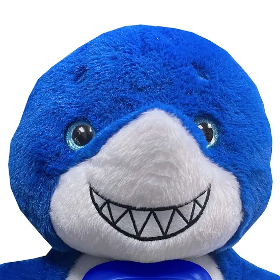 Happy Nappers: Photoflix - Max Blue Shark - Photo & Video Viewer, Digital Screen, Plush Animal Toy, USB Cable & Headphones, Upload & Share, Kids 3+ {7}
