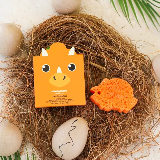 TINA TRICERATOPS SHOWER BUFFER SPONGE {2}