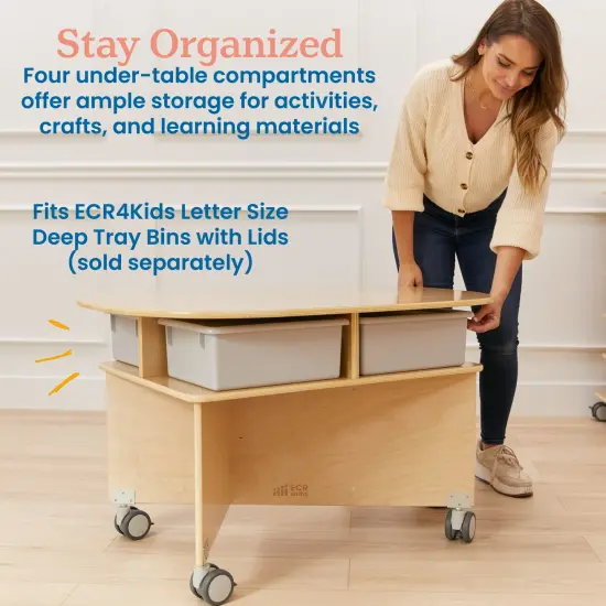 Collaboration Table, Kids Furniture Natural {4}