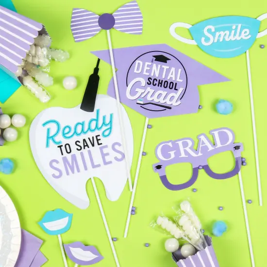 Big Dot of Happiness Dental School Grad - Dentistry and Hygienist Graduation Party Photo Booth Props Kit - 20 Count {3}