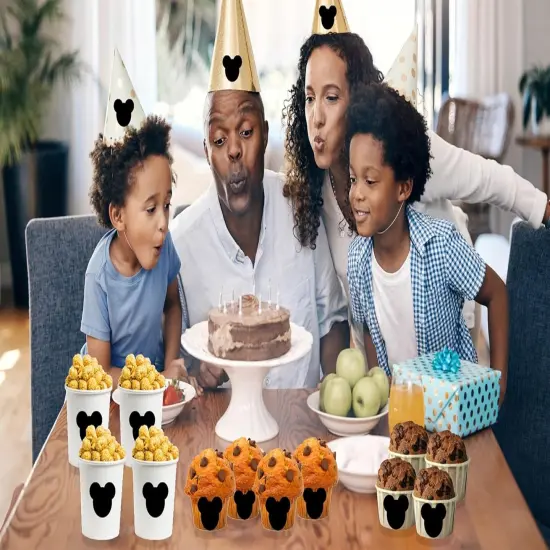 500 Mouse Head Stickers Mouse Themed Birthday Party Supplies {4}