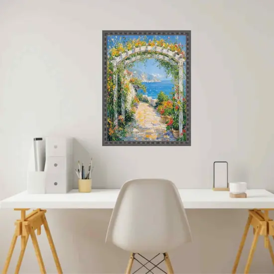 Narrow Black Stars Picture Frame 12x20 frame {4}