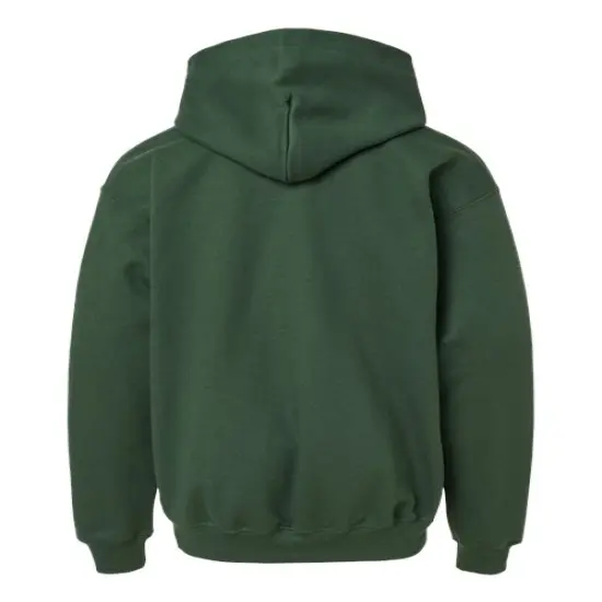 Gildan&reg; Youth Midweight Hooded Turtle Neck Long Sleeve Sweatshirt Forest Green {2}