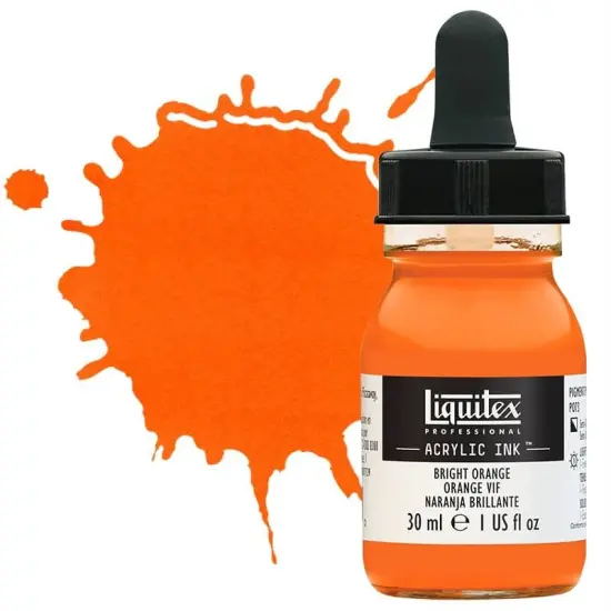 Liquitex Professional Acrylic Ink 30ml Bottle Bright Orange {1}
