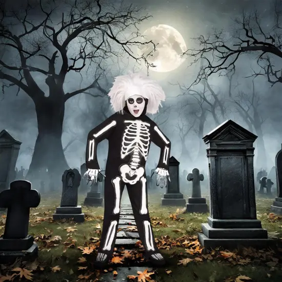 Saturday Night Live David S Pumpkins Beat Boy Skeleton Child Costume {4}