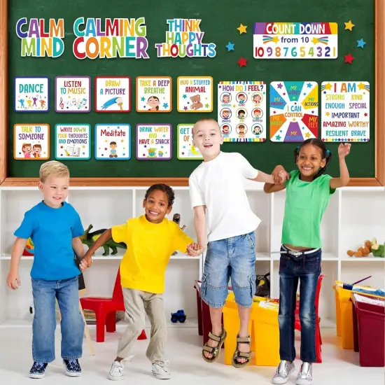 Calm Down Corner Bulletin Board Set for Classroom(Bright Colors) {5}
