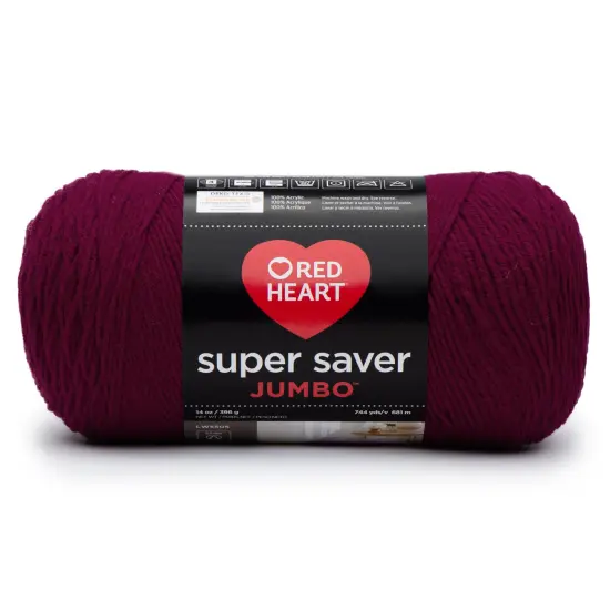 Red Heart Super Saver Yarn 12 Pack-Burgundy {3}