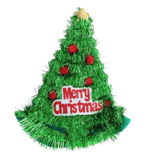 Christmas Tree Tinsel Hat {1}